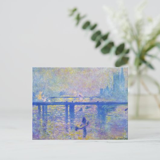 Charing Cross Bridge Claude Monet Briefkaart (Staand voorkant)