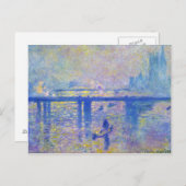 Charing Cross Bridge Claude Monet Briefkaart (Voorkant / Achterkant)
