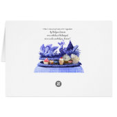 CHARIOT BLEU DE SWANS ET CUPCAKES FÊTE DES PÈRES (Dos Horizontal)