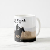 Chariot Cowboy Cheval Big Sky Coffee Mug (Devant droit)