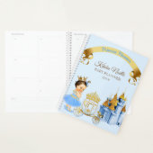 Chariot de château de princesse royale fille bleu (Devant avec enveloppe)