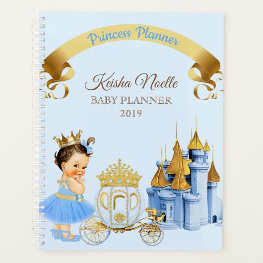 Chariot de château de princesse royale fille bleu (Devant)