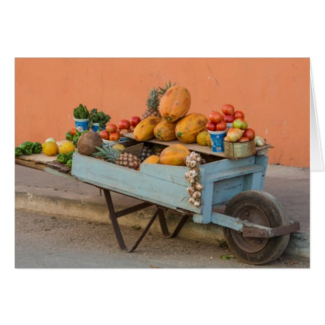 Chariot de fruits et légumes, Cuba (Devant horizontal)