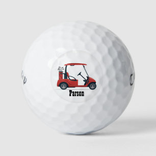 Chariot de golf rouge Nom Balle de golf Callaway D