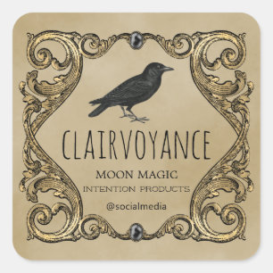 Chariot Spell Jar Et Chandelier Étiquette