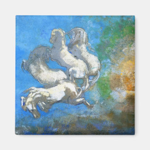 Chariot van Apollo - door Symbolist Odilon Redon Magneet