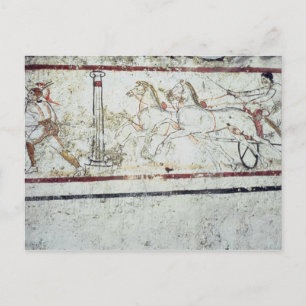 Charioter en Gladiator van de Tomb van Briefkaart