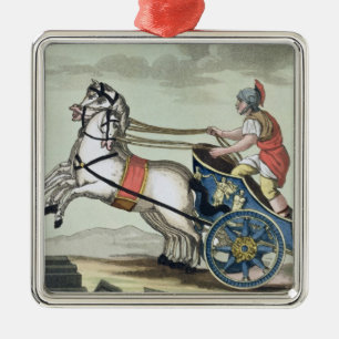 Charioter, van "L'Antica Roma", 1825 (met kleurenv Metalen Ornament
