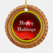 Chariotpaarden van Farao Keramisch Ornament (Achterkant)