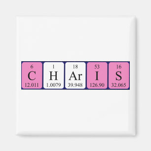 Charis periodieke lijstnaammagneet magneet