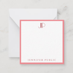 Charisma Rouge Modèle moderne Monogramme initial