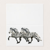 Charismatic ~ IJslands paard Visitekaartjes (Buitenkant ongevouwen)