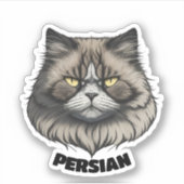 Charismatische Perzische Kat Sticker (Voorkant)