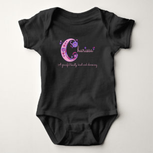 Charissa meisjesnaam decoratieve aangepaste beteke romper