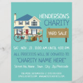 Charitatieve rommelmarkt evenement flyer (Voorkant)