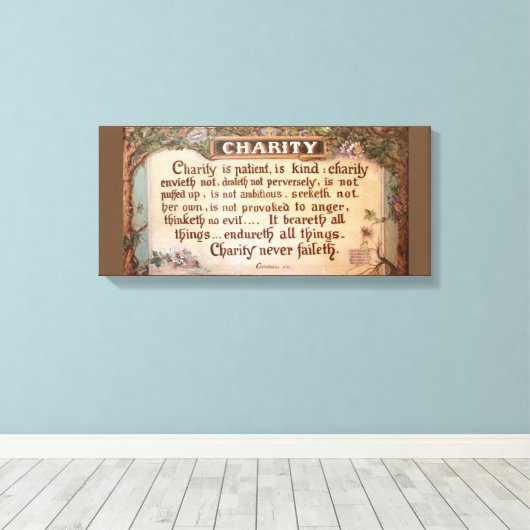 Chariteit van zuster Maurice Schnell Canvas Afdruk (Insitu (Houten vloer))