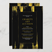 Charity Art Auction Party Kaart (Voorkant / Achterkant)