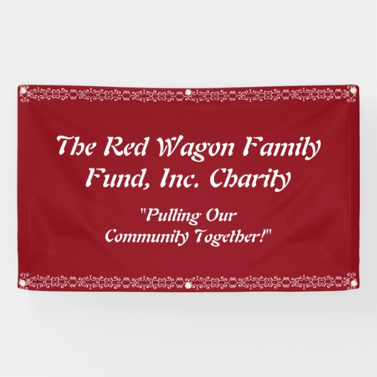 Charity Event Banner personaliseren (Horizontaal)