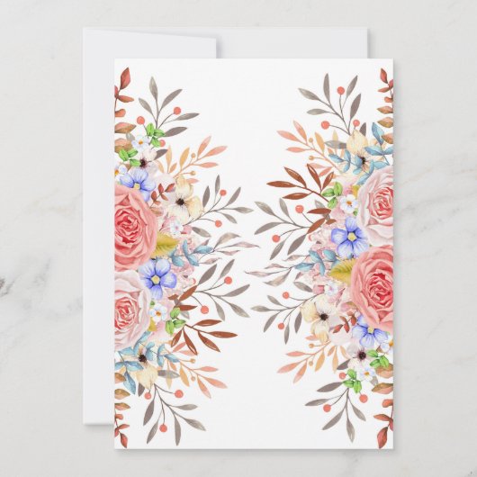 Charity fundraiser PTA PTO Spring festival nodigt Kaart (Achterkant)