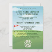 Charity Golf Toernooi Logo QR Code Kaart (Voorkant)