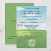 Charity Golf Toernooi Logo QR Code Kaart (Voorkant / Achterkant)