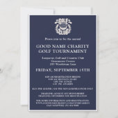 Charity Golf Toernooi Logo QR Code Kaart (Voorkant)