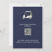 Charity-golftoernooi  kaart (Achterkant)