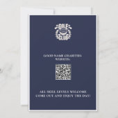 Charity golftoernooi Logo QR-code Kaart (Achterkant)