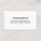 Charity Organization Logo, Organizer Visitekaartje (Achterkant)