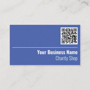 Charity Shop QR Code Carte de visite