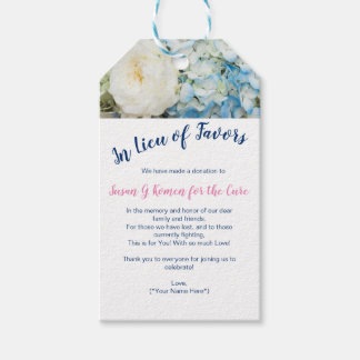 Charity Wedding Favor Label Cadeaulabel