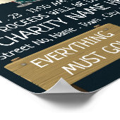 Charity Yard Sale Event Adverteren Poster (Hoek)