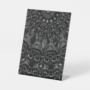 Charkolen Mandala Pedestal Sign Reclamebord Met Voetstuk