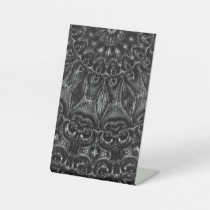 Charkolen Mandala Pedestal Sign Reclamebord Met Voetstuk
