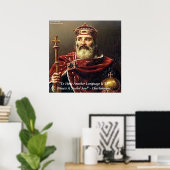 Charlemagne & Langues Affiche de citation (Bureau à domicile)