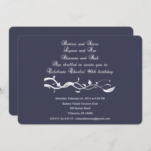 Charles 90e Invitation 1-6-15 (Devant / Derrière)