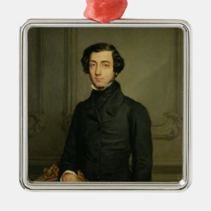 Charles-Alexis-Henri Clerel de Tocqueville 1850 Metalen Ornament