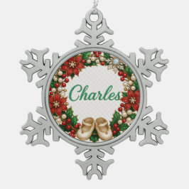 Charles Baby’s First Christmas Snowflake Ornament