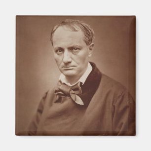 Charles Baudelaire (1821-67), Franse dichter, port Magneet