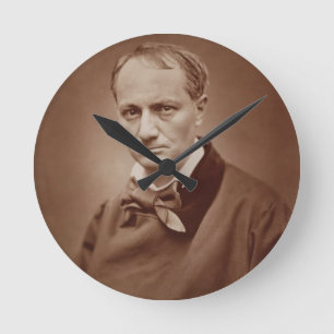 Charles Baudelaire (1821-67), Franse dichter, port Ronde Klok