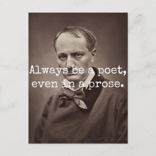 Charles Baudelaire Briefkaart (Voorkant)