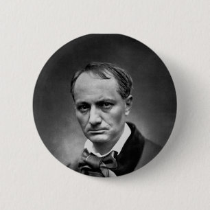 Charles Baudelaire -  foto 1878 Ronde Button 5,7 Cm