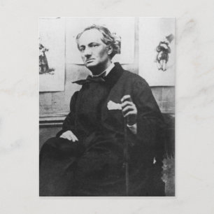 Charles Baudelaire met Engravings, c.1863 Briefkaart