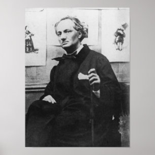 Charles Baudelaire met Engravings, c.1863 Poster