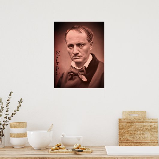 Charles Baudelaire Poster (Keuken)