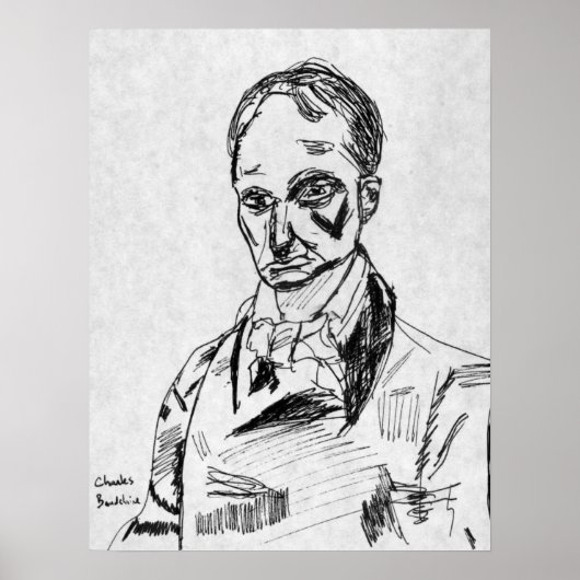 Charles Baudelaire Poster (Voorkant)