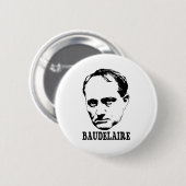 Charles Baudelaire Ronde Button 5,7 Cm (Voorkant /achterkant)