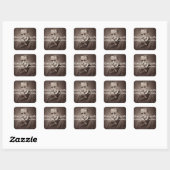 Charles Baudelaire Vierkante Sticker (Vel)