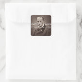 Charles Baudelaire Vierkante Sticker (Tas)