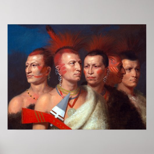 Charles Bird King Young Omahaw, War Eagle Poster (Voorkant)